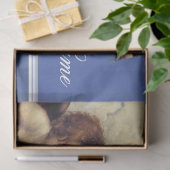 RENAISSANCE ANGELS A LETTER Monogram Blue Tissuepapier (Geschenk)