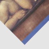 RENAISSANCE ANGELS A LETTER Monogram Blue Tissuepapier (Detail)