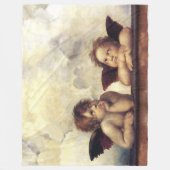 RENAISSANCE ANGELS Raffaello Sanzio, Winged Cherub Fleece Deken (Voorkant)
