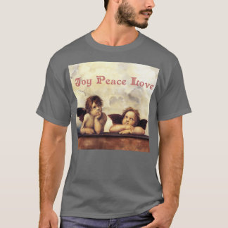RENAISSANCE ANGELS Winged Cherubs Joy Peace Love T-shirt