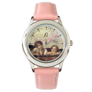 RENAISSANCE ANGELS /Winged Cherubs Monogram Horloge