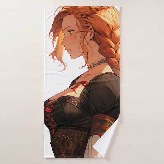 Renaissance Anime Vrouw Badhanddoek (Badhanddoek)