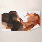 Renaissance Anime Vrouw Badhanddoek (Badhanddoek)