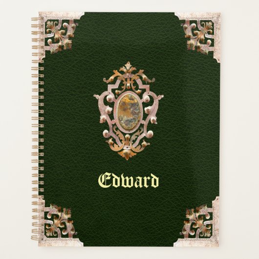 Renaissance Antiek stijl (groen) Planner (Voorkant)