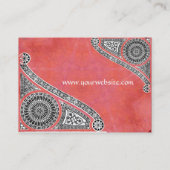 RENAISSANCE ARCHITECT, Architectuur, Antiek Roze Visitekaartje (Achterkant)