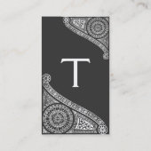 RENAISSANCE ARCHITECT/ Architectuur Monogram 1 Visitekaartje (Achterkant)