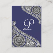 RENAISSANCE ARCHITECT, ARCHITECTUUR MONOGRAM 4 bla Visitekaartje (Achterkant)