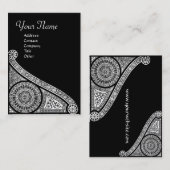 RENAISSANCE ARCHITECT, architectuur, zwart-wit Visitekaartje (Voorkant / Achterkant)