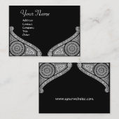 RENAISSANCE ARCHITECT, architectuur, zwart-wit Visitekaartje (Voorkant / Achterkant)