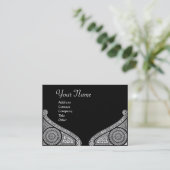 RENAISSANCE ARCHITECT, architectuur, zwart-wit Visitekaartje (Staand voorkant)