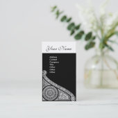 RENAISSANCE ARCHITECT, architectuur, zwart-wit Visitekaartje (Staand voorkant)