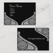 RENAISSANCE ARCHITECT, architectuur, zwart-wit Visitekaartje (Voorkant / Achterkant)