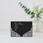 RENAISSANCE ARCHITECT, architectuur, zwart-wit Visitekaartje (Staand voorkant)