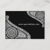 RENAISSANCE ARCHITECT, architectuur, zwart-wit Visitekaartje (Achterkant)