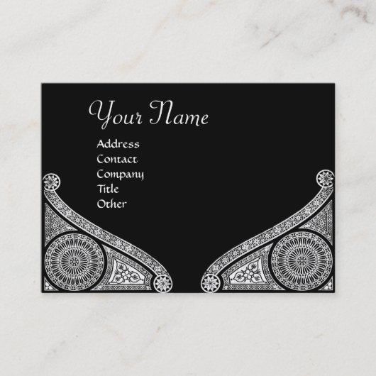 RENAISSANCE ARCHITECT, architectuur, zwart-wit Visitekaartje (Voorkant)