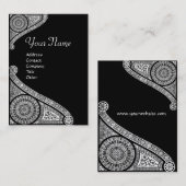 RENAISSANCE ARCHITECT, architectuur, zwart-wit Visitekaartje (Voorkant / Achterkant)