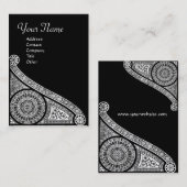 RENAISSANCE ARCHITECT, architectuur, zwart-wit Visitekaartje (Voorkant / Achterkant)