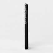 RENAISSANCE ARCHITECT Black White Gem Monogram Case-Mate iPhone Case (Achterkant/links)