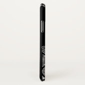 RENAISSANCE ARCHITECT Black White Gem Monogram Case-Mate iPhone Case (Achterkant / rechts)