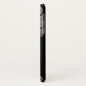 RENAISSANCE ARCHITECT Black White Gem Monogram Case-Mate iPhone Case (Achterkant/links)