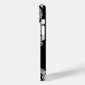 RENAISSANCE ARCHITECT Black White Monogram Case-Mate iPhone Case (Achterkant / Links)