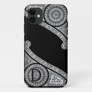 RENAISSANCE ARCHITECT Black White Monogram Case-Mate iPhone Case