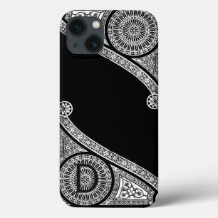 RENAISSANCE ARCHITECT Black White Monogram Case-Mate iPhone Case