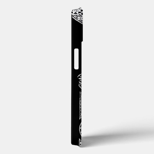 RENAISSANCE ARCHITECT Black White Monogram Case-Mate iPhone Case (Achterkant / Rechts)