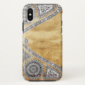 RENAISSANCE ARCHITECT BROWN PARCHEMENT Case-Mate iPhone CASE (Achterkant)