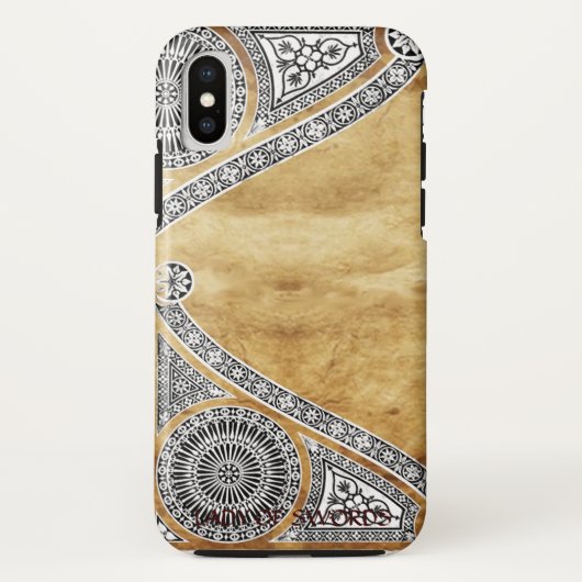 RENAISSANCE ARCHITECT BROWN PARCHEMENT Case-Mate iPhone CASE (Achterkant)