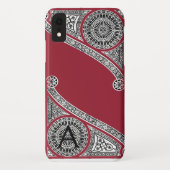 RENAISSANCE ARCHITECT Marsala Red Monogram Case-Mate iPhone Case (Achterkant)