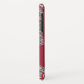 RENAISSANCE ARCHITECT Marsala Red Monogram Case-Mate iPhone Case (Achterkant/links)