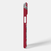 RENAISSANCE ARCHITECT Marsala Red Monogram Case-Mate iPhone Case (Achterkant / Rechts)