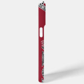 RENAISSANCE ARCHITECT Marsala Red Monogram Case-Mate iPhone Case (Achterkant / Rechts)