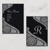 RENAISSANCE ARCHITECT MONOGRAM White paper Visitekaartje (Voorkant / Achterkant)