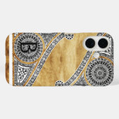 RENAISSANCE ARCHITECT Parchment Monogram Case-Mate iPhone Case (Achterkant (horizontaal))