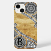 RENAISSANCE ARCHITECT Parchment Monogram Case-Mate iPhone Case (Achterkant)