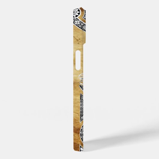 RENAISSANCE ARCHITECT Parchment Monogram Case-Mate iPhone Case (Achterkant / Rechts)