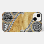 RENAISSANCE ARCHITECT Parchment Monogram Case-Mate iPhone Case (Achterkant (horizontaal))