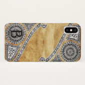 RENAISSANCE ARCHITECT Parchment Monogram Case-Mate iPhone Case (Achterkant (horizontaal))