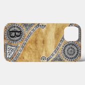 RENAISSANCE ARCHITECT Parchment Monogram Case-Mate iPhone Case (Achterkant (horizontaal))