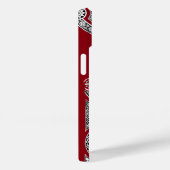 RENAISSANCE ARCHITECT Red Burgundy Monogram Case-Mate iPhone Case (Achterkant / Rechts)