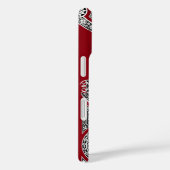 RENAISSANCE ARCHITECT Red Burgundy Monogram Case-Mate iPhone Case (Achterkant / Rechts)