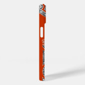 RENAISSANCE ARCHITECT Red Oranje monogram Case-Mate iPhone Case (Achterkant / Rechts)
