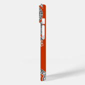 RENAISSANCE ARCHITECT Red Oranje monogram Case-Mate iPhone Case (Achterkant / Links)
