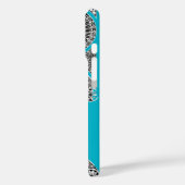 RENAISSANCE ARCHITECT Scruba Blue Monogram Case-Mate iPhone Case (Achterkant / Links)