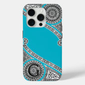 RENAISSANCE ARCHITECT Scruba Blue Monogram Case-Mate iPhone Case (Achterkant)