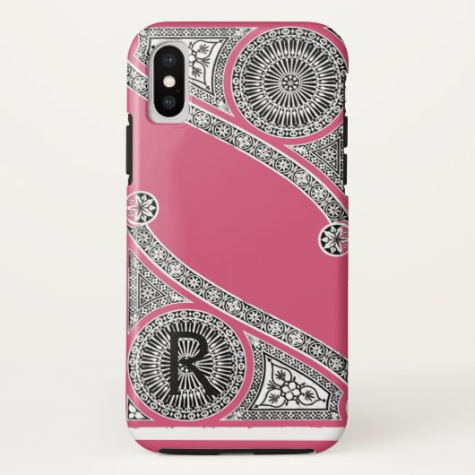RENAISSANCE ARCHITECT Strawberry Ice Pink Monogram Case-Mate iPhone Case (Achterkant)
