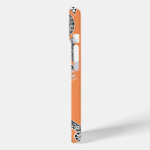 RENAISSANCE ARCHITECT Tangerine Oranje monogram Case-Mate iPhone Case (Achterkant / Links)
