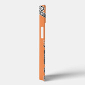 RENAISSANCE ARCHITECT Tangerine Oranje monogram Case-Mate iPhone Case (Achterkant / Rechts)